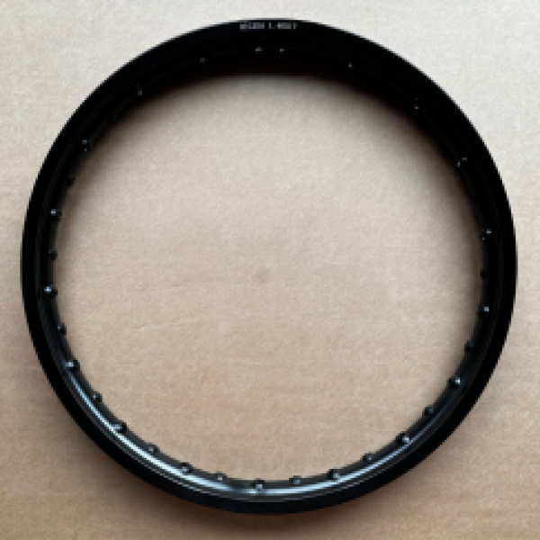 Felgenring 1,4x17" Aluminium Schwarz eloxiert